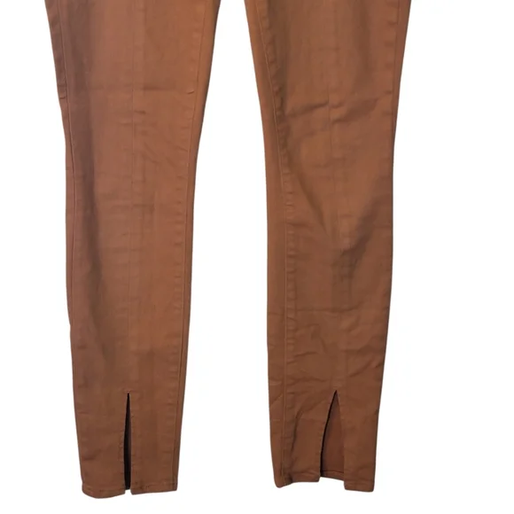 L'AGENCE Jyothi Coated Skinny Jeans in Cappuccino Brown Size 25‎ - Picture 6 of 13
